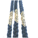 Masai Native Dreadlock Beads Cuffs Clips 3 Pc. Set 4cm (GOLD) Masai
