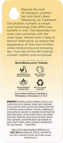 Burt's Bees Renewing Lip Treatment With Ceramides and An All Naturalretinol Alternative To Reduce Fine Lines, White, 0.16 Oz Burt's Bees