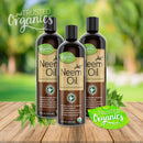 Just Trusted Organics - Neem Oil for Skin, Hair, and Nails, All-in-One Cold Pressed Neem Oil for Glowing Skin, Soft Hair, and Strong Nails, Natural Remedy Neem Oil Dog-Safe, 16 fl. oz. Just Trusted Organics