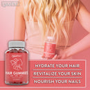Hair Growth Vitamins Biotin Gummies - Hair Skin and Nails Vitamins for Faster Hair Growth - Hair Loss Treatments Care Thickening Products for Women Men - Thinning Hair Beard Regrowth Supplement Gummy NAYCHUR Store