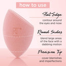 Real Techniques Miracle Body Complexion Sponge, Ideal for Highlighters, Bronzers & Precise Makeup Application, Cruelty and Streak Free, Orange Real Techniques