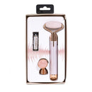 Finishing Touch Flawless Contour Vibrating Facial Roller & Massager, Rose Quartz Finishing Touch
