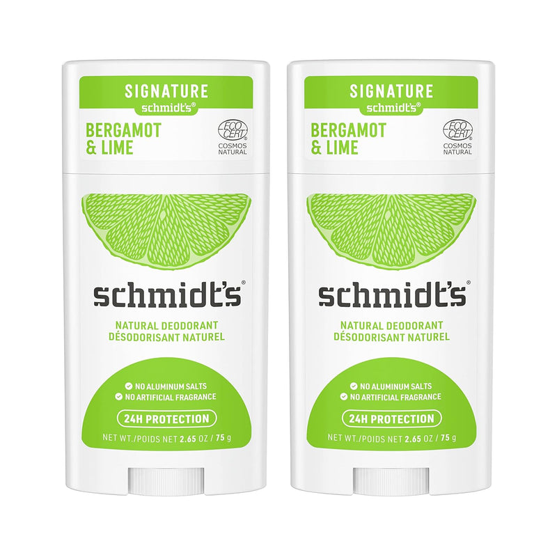 Schmidt's Aluminum-Free Vegan Deodorant Sandalwood & Citrus 2 Count for Women and Men, with 24 Hour Odor Protection, Natural Ingredients, Cruelty-Free, 2.65 oz Infinity Warehouse