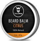 Beard Balm Conditioner Citrus Scent - Styles, Strengthens & Softens Beards and Mustaches - Natural Organic Beard Conditioner with Shea Butter, Argan, Jojoba, and Orange Oils - Striking Viking Striking Viking Store