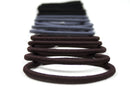 Scunci No-Damage Elastic Stretch Nylon Hairbands in Assorted Colors, 30 Count Scunci