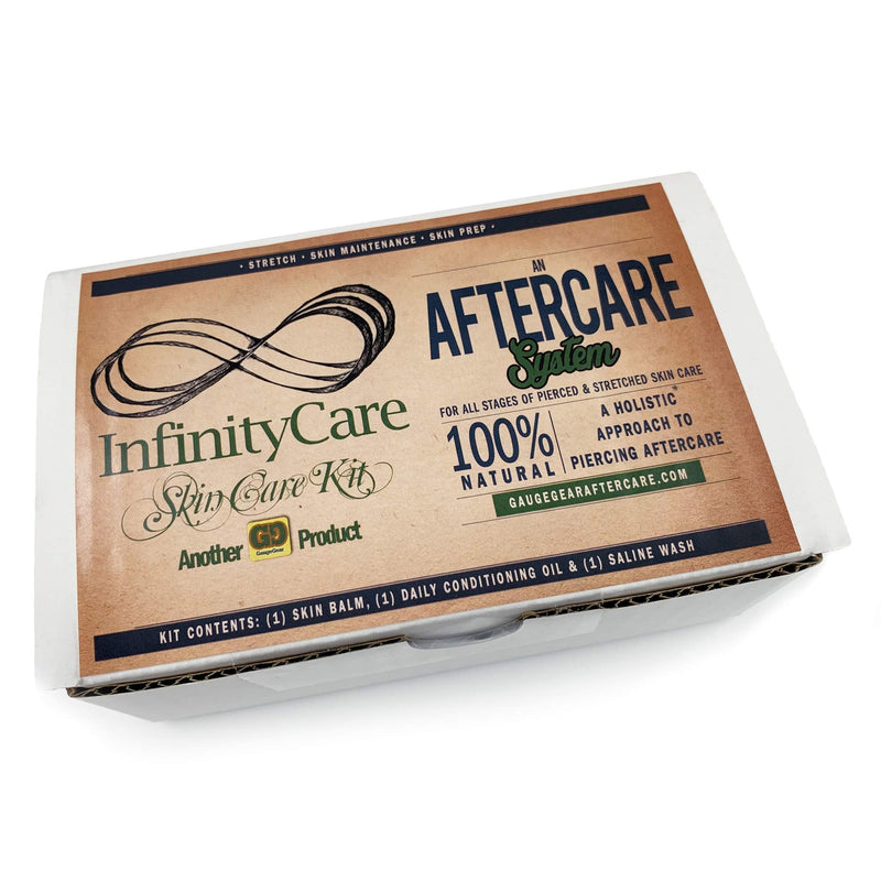 Gauge Gear Premium Stretched Ear Care Kit | Piercing Aftercare and Stretched Skin Care | Stretching Balm, Daily Oil Gauge Gear