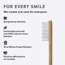 PLUS ULTRA Bamboo Toothbrush - Biodegradable, Eco-Friendly and BPA Free Soft Bristle Toothbrush for Adults - Dentist-Approved All-Natural Toothbrush with “Hello Handsome" Etched on Toothbrush Handle Plus Ultra