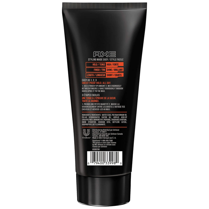 AXE Spiked Up Look Hair Gel Extreme Hold 6 oz AXE Store