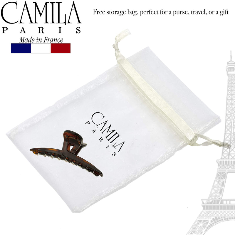 Camila Paris CP2623 French Hair Clip for Women, Narrow, Strong Hold Grip Double Teeth Girls Hair Claw Clips Jaw, Fashion Durable Styling Hair Accessories for Women, Made in France Camila