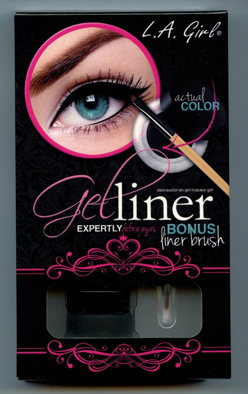 L.A. Girl Gel Liner Kit - Very Black, 0.10 Ounce L.A. Girl