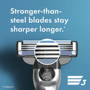 Gillette Mach3 Mens Razor Blade Refills, 15 Count, Designed for Sensitive Skin Gillette