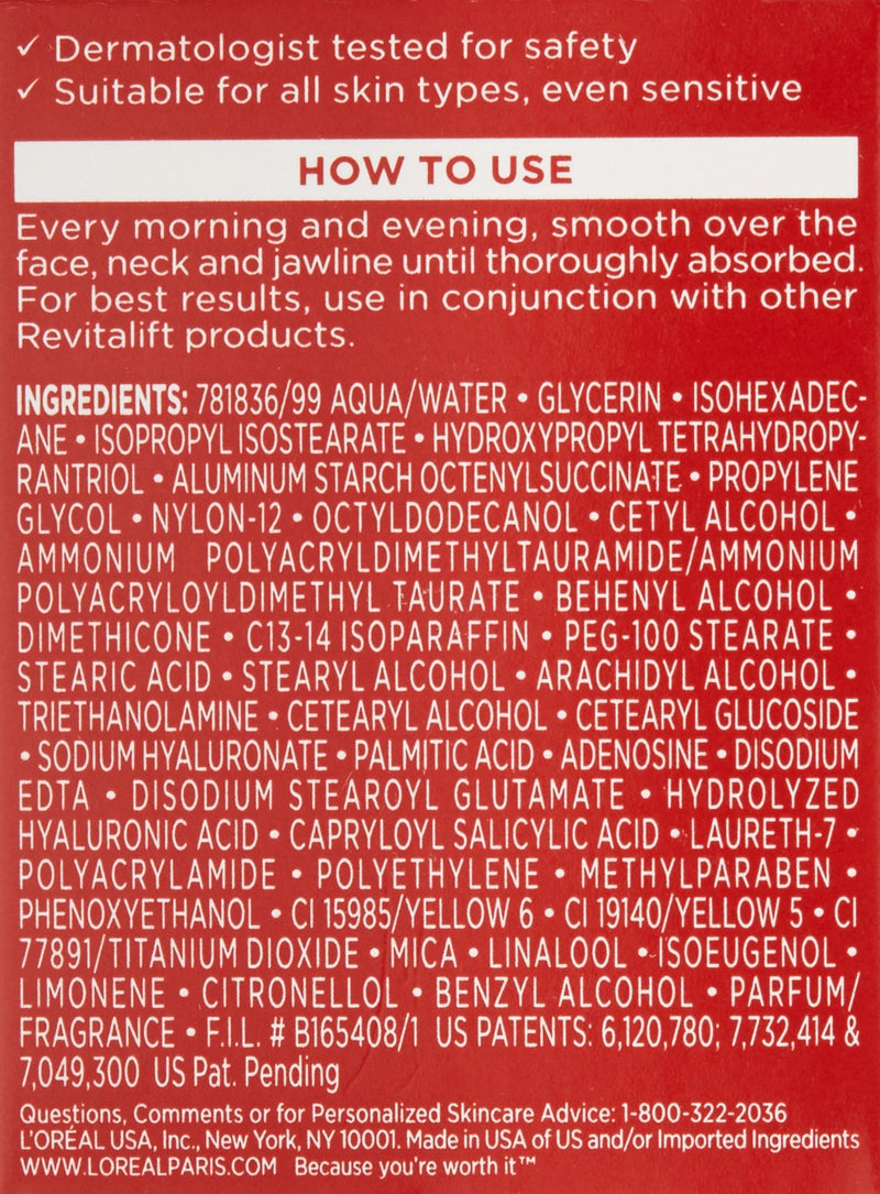 L'Oreal Paris Skin Care Revitalift Triple Power Intensive Anti-Aging Day Cream Moisturizer, 0.5 Ounce L'Oreal Paris