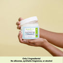 USDA Organic Coconut Oil with Vitamin E (16.9 oz Jar) Pure Vitamin E Infused Coconut Oi - Bio Coconut Oil for Hair and Skin, Coconut Oil Hair Mask Sky Organics