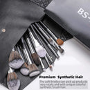 BS-MALL Makeup Brush Set 16pcs Makeup Brushes Premium Synthetic Bristles Powder Foundation Blush Contour Concealers Lip Eyeshadow Brushes Kit BS-MALL Store