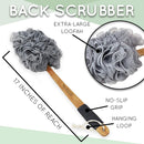 Nicer Concepts Exfoliating Loofah Back Scrubber and Loofah Set - Includes Loofah on a Stick, Extra Large Loofah Sponge, Face Scrubber - For Men and Women's Shower and Bath Use, Back and Body Nicer Concepts