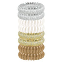 Kitsch Spiral Hair Ties, Coil Hair Ties, Phone Cord Hair Ties, Ponytail Hair Coils No Crease, Headband - 8 pcs (Blonde) Kitsch