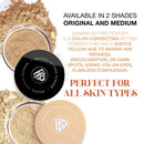 Bellapierre Banana Setting Powder | Lightweight Color-Correcting Powder with All Day Makeup Protection | Eliminates Blotchiness and Dark Under-Eye Circles | Talc-Free | Matte Tint - Medium - 0.14 Oz bellapierre