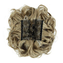 ROSEBUD Chignon Hairpiece Curly Bun Extensions Scrunchie Updo Hair Pieces Synthetic Combs in Messy Bun Hair Piece for Women Rose bud