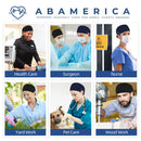 ABAMERICA Working Caps with Button and Sweatband, Adjustable Working Hats for Women Men, One Size(Tie Back or Toggle) (2 Pack: Tie Back-Black & Navy) ABAMERICA