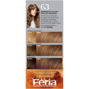 L'Oreal Paris Feria Multi-Faceted Shimmering Permanent Hair Color, 63 Sparkling Amber (Light Golden Brown), Pack of 1, Hair Dye L'Oreal Paris