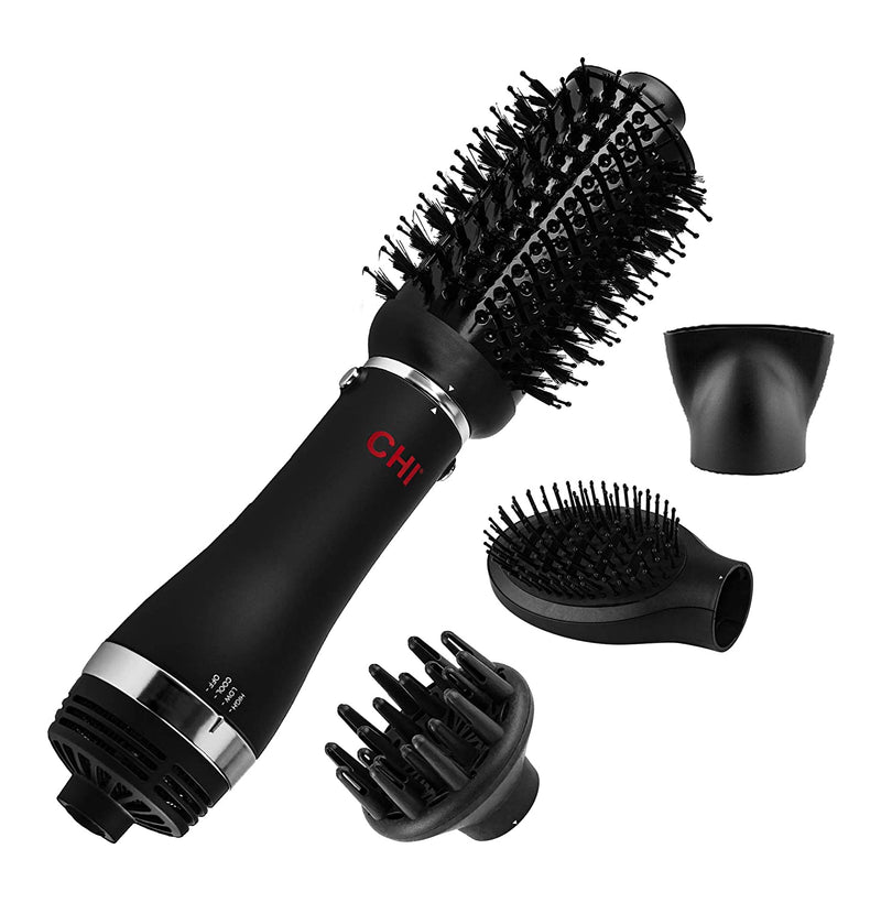 CHI Volumizer 4-in-1 Blowout Brush | Ceramic and Ion Technology | Black CHI