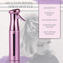 Salon Style Hair Spray Bottle (10oz) Patent – 360 Ultra Fine Water - Continuous Aerosol Free Trigger Mist Sprayer Bottle by Beautify Beauties (Purple) BeautifyBeauties
