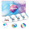 Rainbow Bath Bombs Valentine's Day Gift Set, Ribivaul Handmade Bath Bombs with Natural Ingredients and Dreamy Rainbow Effect, Bubble Bath Bomb for Kids and Women at Holiday and Birthday Ribivaul
