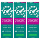 Tom's of Maine Antiplaque and Whitening Toothpaste, Fluoride Free, Fennel, 3 Pack, 4.5 Oz Infinity Warehouse