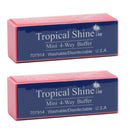 Tropical Shine Mini 4-Way Nail Buffer Block 2 piece Tropical Shine