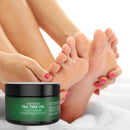 USA Naturals Tea Tree Oil Foot Cream - Foot Moisturizer and Foot Lotion for Dry Cracked Feet, Athletes Foot Treatment For Healthy Feet - Rapid Relief Heel Balm, Soothes Irritated Skin. USA Naturals