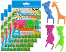 Trueocity Kids Dental Flossers 4 Pack (200 Total), Cute Animal Shapes Makes Flossing Fun, Dental Floss Glides Easy Between Teeth, Flosser Helps Prevent Tooth Decay & Gum Disease, Bubble Gum Flavored Trueocity