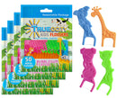 Trueocity Kids Dental Flossers 4 Pack (200 Total), Cute Animal Shapes Makes Flossing Fun, Dental Floss Glides Easy Between Teeth, Flosser Helps Prevent Tooth Decay & Gum Disease, Bubble Gum Flavored Trueocity