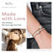 By Lilla Halo Elastic Hair Ties and Bracelets | Set of Two Hair Tie-Bracelets | Hair Accessories for Women | No Crease Hair Ties & Women’s Bracelets | Silver (Nectarine/Brown) By Lilla