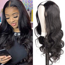 UNice Hair 10A Body Wave U Part Wig Human Hair for Women Brazilian Remy Hair Glueless Full Head Clip in Half Wig U Shape Wig 150% Density Natural Color (24inch) UNICE Store