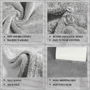 ELLEWIN Bamboo Hair Towel Wrap 2 Pack, Microfiber Hair Drying Shower Turban with Buttons,Super Absorbent Quick Dry Hair Towels for Curly Long Thick Hair, Rapid Dry Head Towel Wrap for Women Anti Frizz ELLEWIN