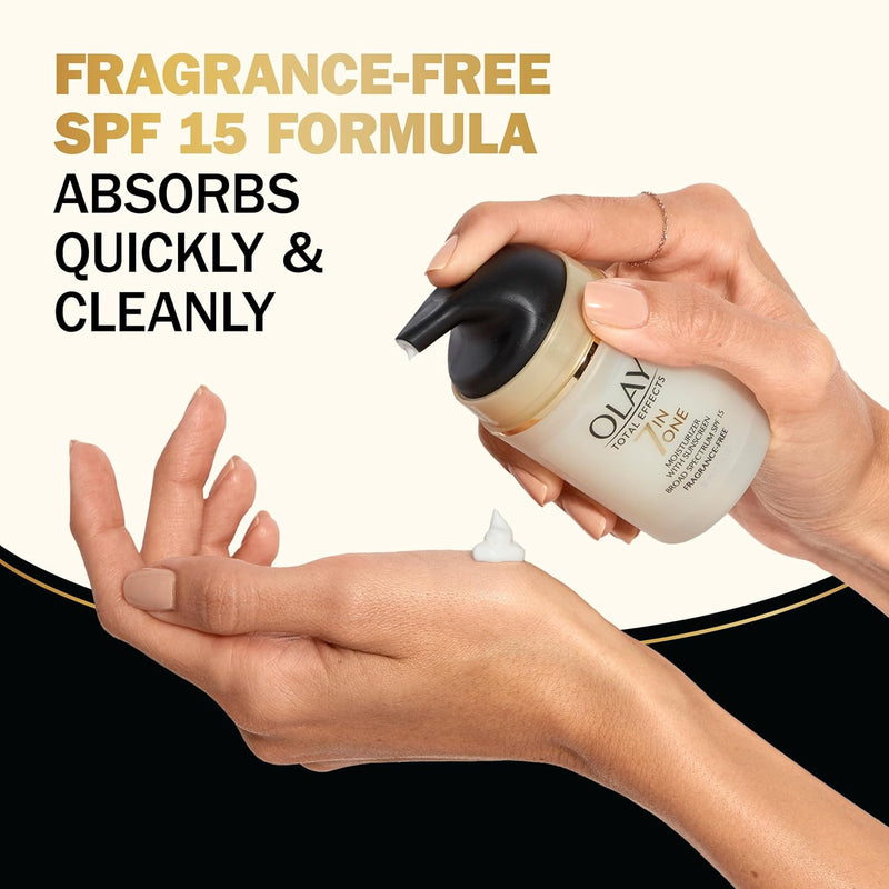 OLAY Total Effects 7-in-1 Anti-Aging Face Moisturizer with SPF 15, Fragrance-Free 1.7 oz Infinity Warehouse