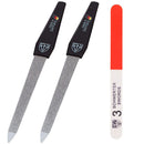 3 Swords Germany - SAPPHIRE NAIL FILE 2 PIECES with 1 PIECE 3-way nail buffer – NAIL CARE MADE IN GERMANY 3 Swords Germany