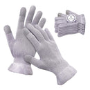 MIG4U Moisturizing Beauty Gloves Touchscreen Cotton Glove for SPA, Eczema, Dry Hands, Cosmetic Treatment, grey purple 6 pairs size l/xl MIG4U Store