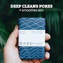 Oars + Alps Exfoliating & Moisturizing Bar Soap for Men, Deep Cleaning Soap, Clean Ingredients, All Skin Types, Blue Charcoal, 1pk Infinity Warehouse