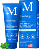 Mouthology 10% Nano Hydroxyapatite Toothpaste (Fluoride Free), Whitening, Remineralizing, Natural, Sensitive Teeth, SLS Free, Xylitol Nano-Hydroxyapatite Toothpaste for Adults, Mint 4oz (USA Made) Infinity Warehouse