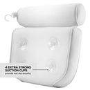 Comfortable Bathtub Pillow For Tub, Bath Pillow For Neck & Back Support With Strong Suction Cups & Hook, Soft Spa Pillow For Luxurious Bathing, Hot Tub Pillow Made With Soft Mesh For Maximum Pleasure PEULEX