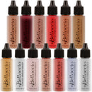Belloccio Master Set of All 13 Blush, Bronzer & Shimmer Color Shades within Belloccio's Professional Flawless Airbrush Makeup Product Line (13 Different Shades in 1/2 oz. Bottles) Infinity Warehouse