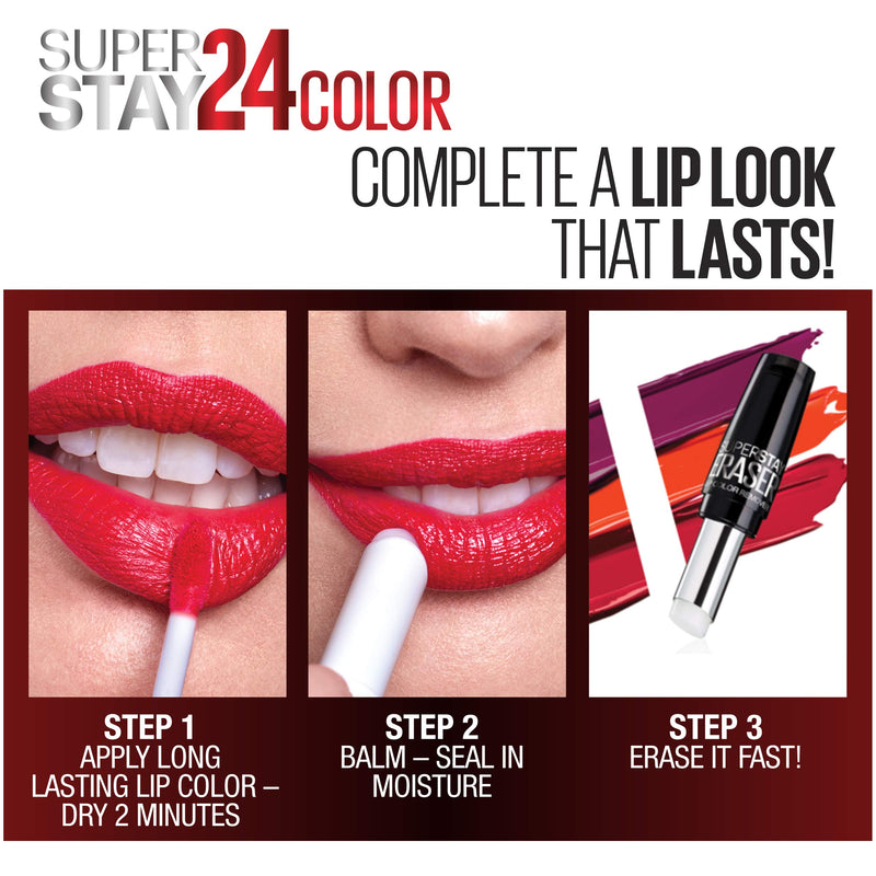 Maybelline New York Superstay 24, 2-step Lipcolor, Wear On Wildberry 045 Maybelline New York