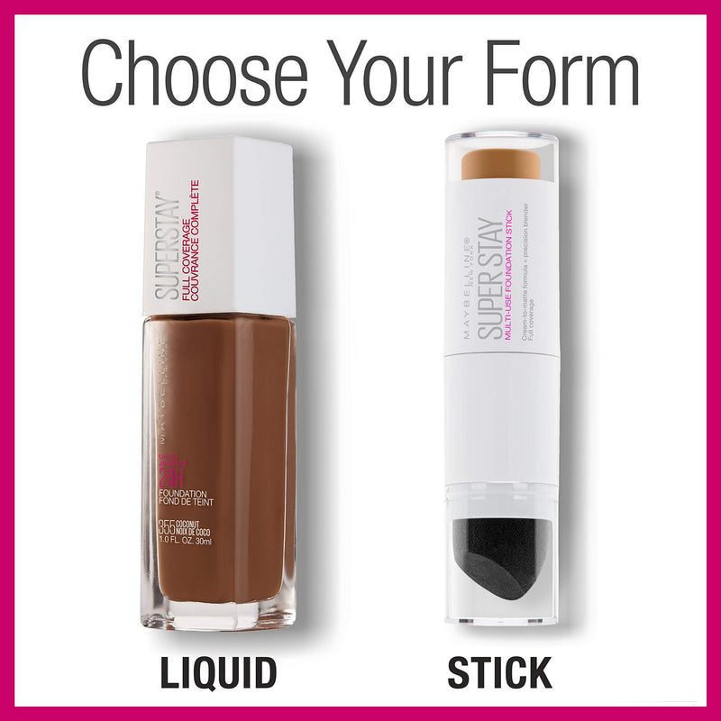 Maybelline New York Super Stay Foundation Stick for Normal To Oily Skin, Warm Coconut, 0.25 Ounce Maybelline New York