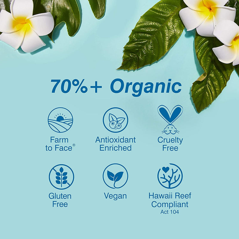 COOLA Organic Sunscreen & Sunblock, Skin Care for Daily Protection, Broad Spectrum SPF 70, Peach Blossom martinandmark.com