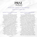 PRAI Beauty Ageless Day and Night Neck Creme Set | 1 Throat & Decolletage Day Creme and 1 Throat & Decolletage Night Creme | Skin Tightening Cream Set for Instantly Ageless Neck | 4.0 Oz Each Infinity Warehouse
