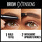 Maybelline Brow Extensions Eyebrow fiber Pomade Crayon, Fiber Stickeyebrow Makeup, Eye Makeup, Soft Matte Finish, for Thicker, Natural-looking Eyebrows, Soft Brown, 0.014 Ounce Maybelline New York