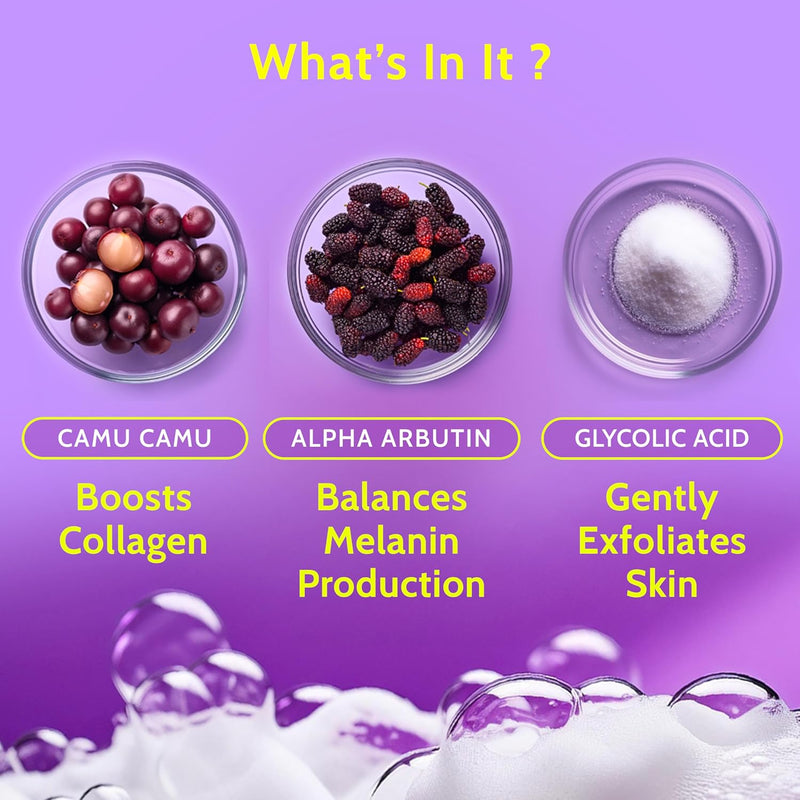 Brightening Body Wash | Glowing Skin Vitamin C Bodywash | Helps to Reduce Fades Dark Spots, Evens out Skin Tone | Alpha Arbutin | 30X Vitamin C with Camu Camu | For Women & Men | 236ml Infinity Warehouse