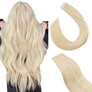Ugeat Tape in Hair Extensions Human Hair 24 Inch Tape in Hair Extensions Real Hair