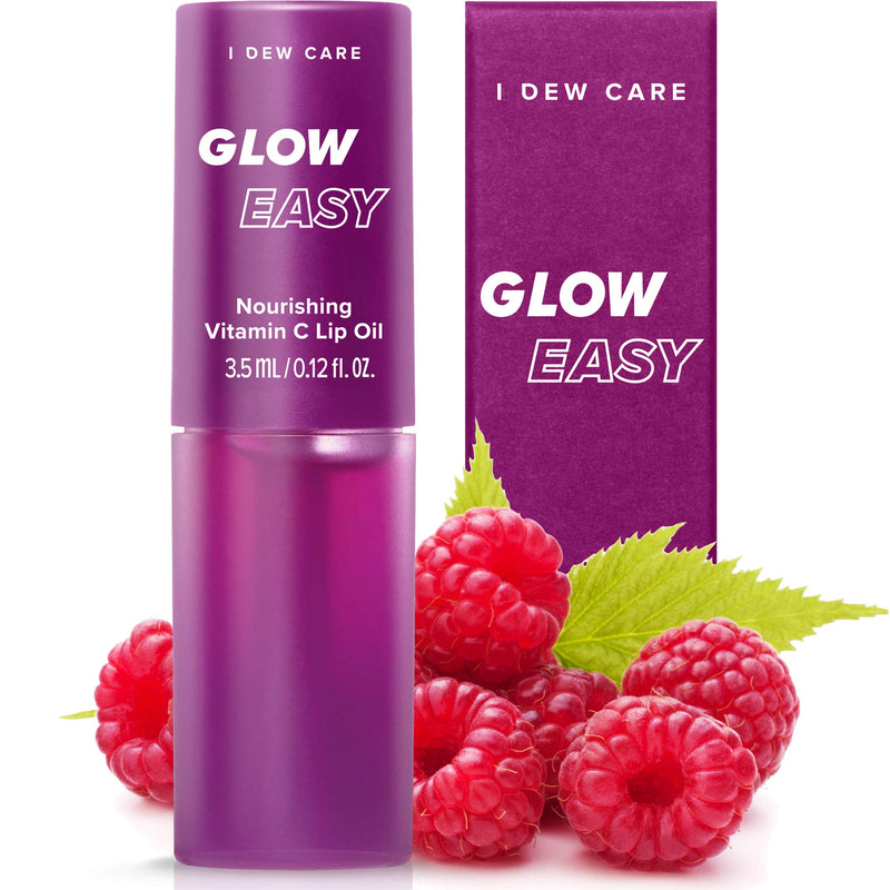 I DEW CARE Glow Easy Vitamin C Tinted Lip Oil Gloss with Jojoba Seed Oil | Korean Skincare, Vegan, Cruelty-Free, Gluten-Free, Paraben-Free I DEW CARE
